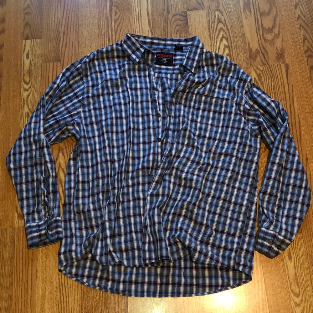 Architect Men's Button Down Plaid Dress Shirt